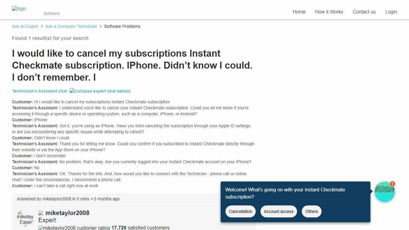 How to Cancel Instant Checkmate Subscription on iPhone - FAQ